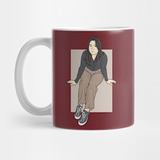 Beautiful Smiling Girl Rain Collection Mug